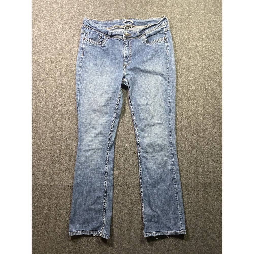 Lee Riders Mid Rise Boot Cut Straight Leg Jeans Womens Size 36x31